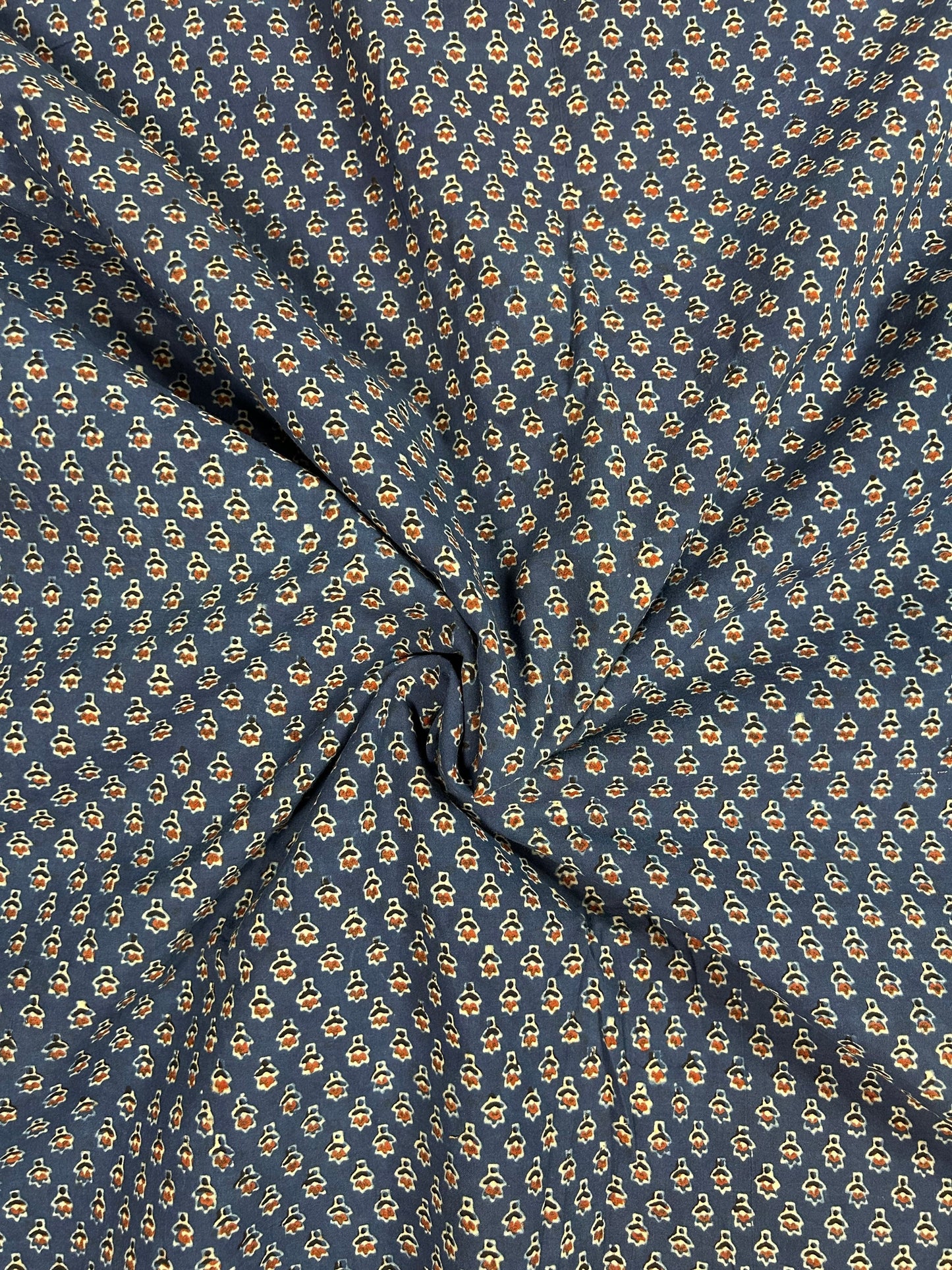 Super Ajrakh Handblock Printed Cotton Fabric