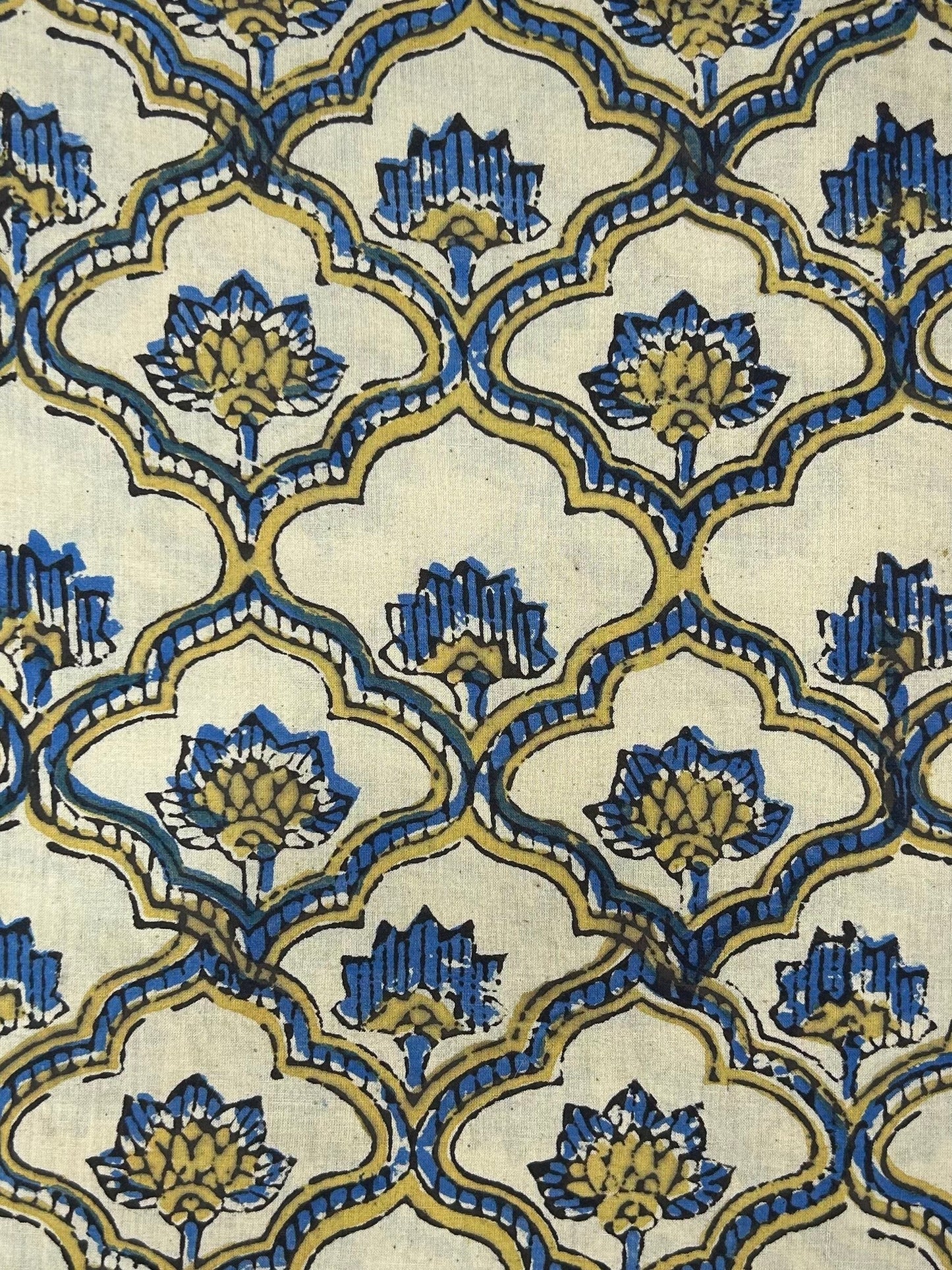 Super Ajrakh Handblock Printed Cotton Fabric