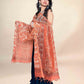Orange Vanaspati Kota Handblock Printed Dupatta