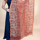 Orange Vanaspati Kota Handblock Printed Dupatta
