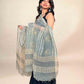 Grey Vanaspati Kota Handblock Printed Dupatta