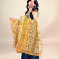 Mustard Vanaspati Kota Handblock Printed Dupatta