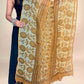 Mustard Vanaspati Kota Handblock Printed Dupatta