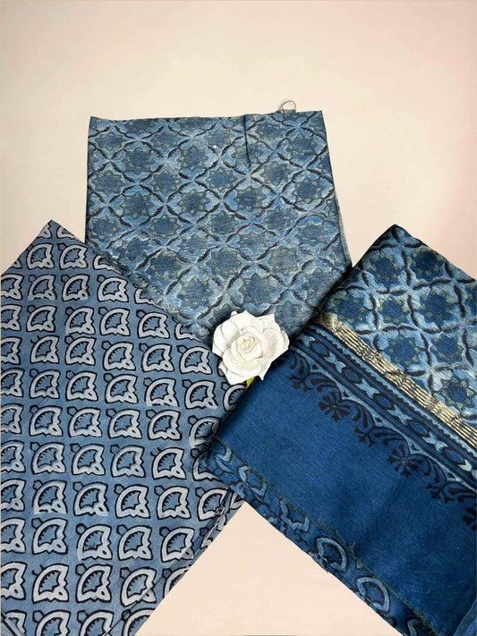 Indigo Blue Vanaspati Maheshwari Suits