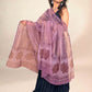 Dusty Plum Vanaspati  Kota Handblock Printed Dupatta