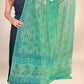 Mint Green Vanaspati  Kota Handblock Printed Dupatta
