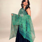 Mint Green Vanaspati  Kota Handblock Printed Dupatta