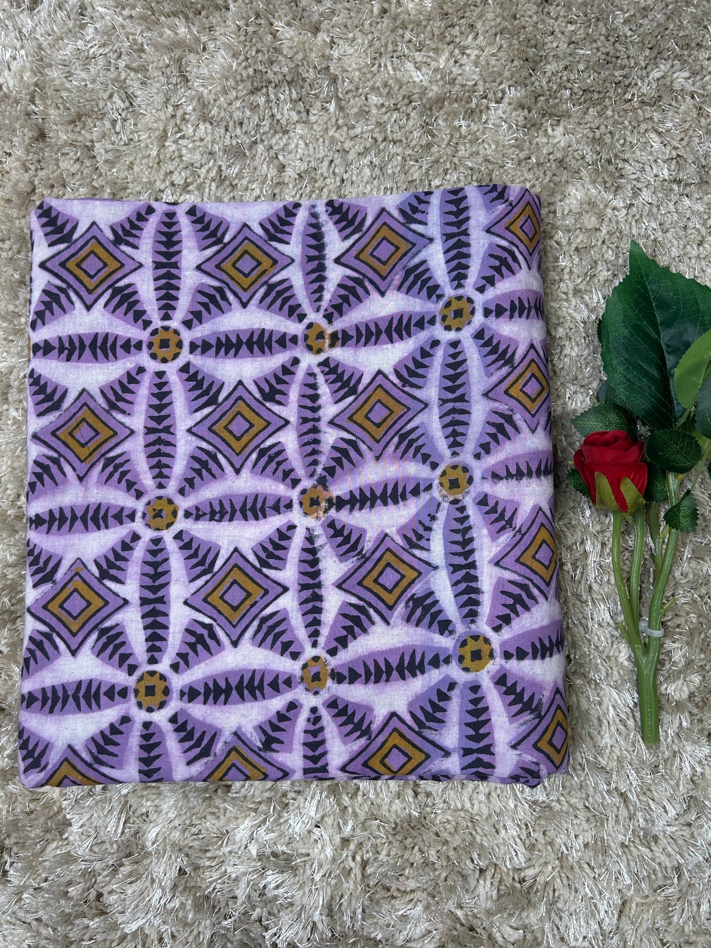 Vanaspti Handblock Printed Cotton Fabric
