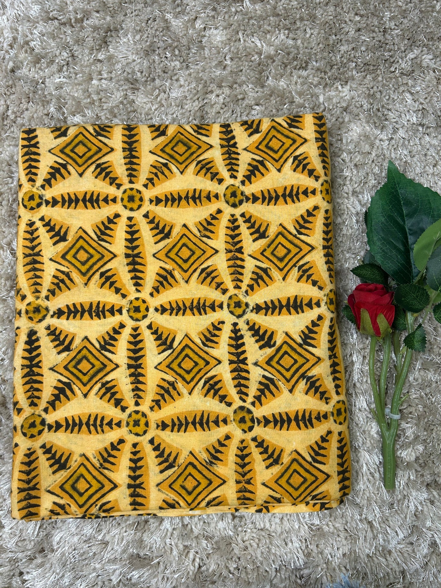 Vanaspti Handblock Printed Cotton Fabric