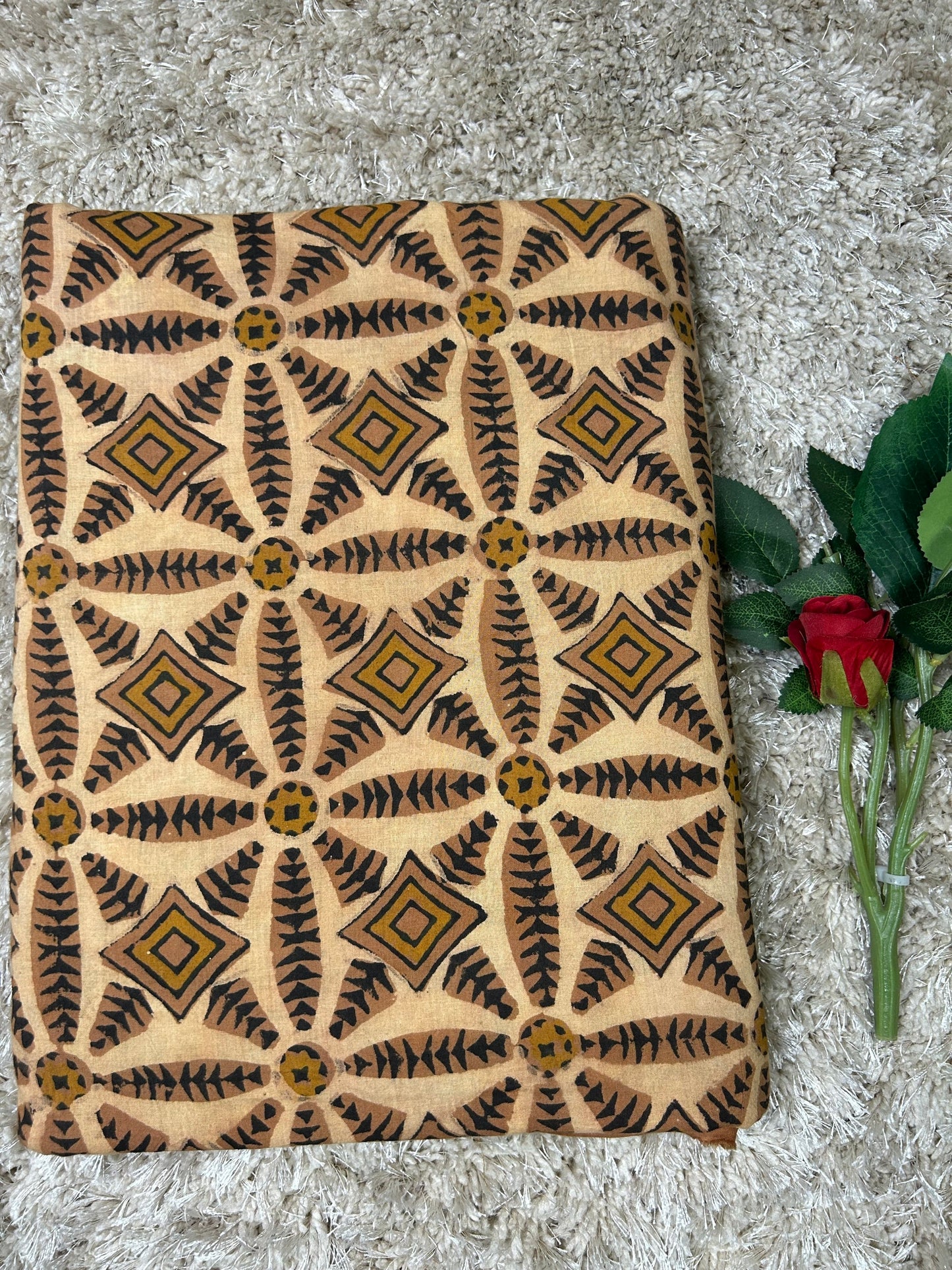 Vanaspti Handblock Printed Cotton Fabric