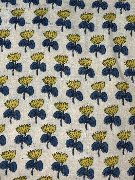 Vanaspti  Handblock Printed Cotton Fabric