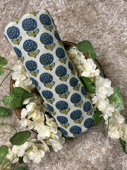 Vanaspti Handblock Printed Cotton Fabric