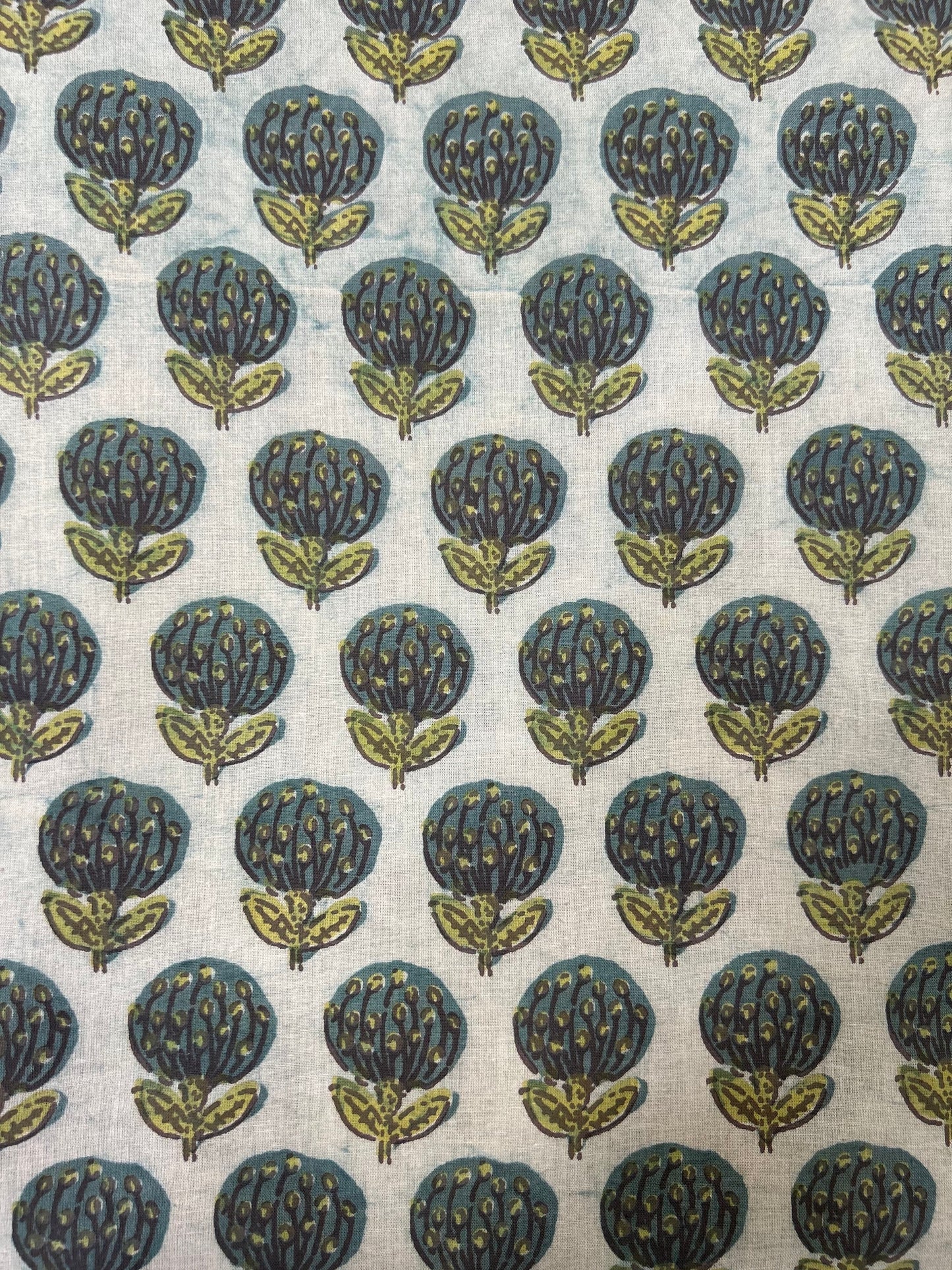 Vanaspti Handblock Printed Cotton Fabric
