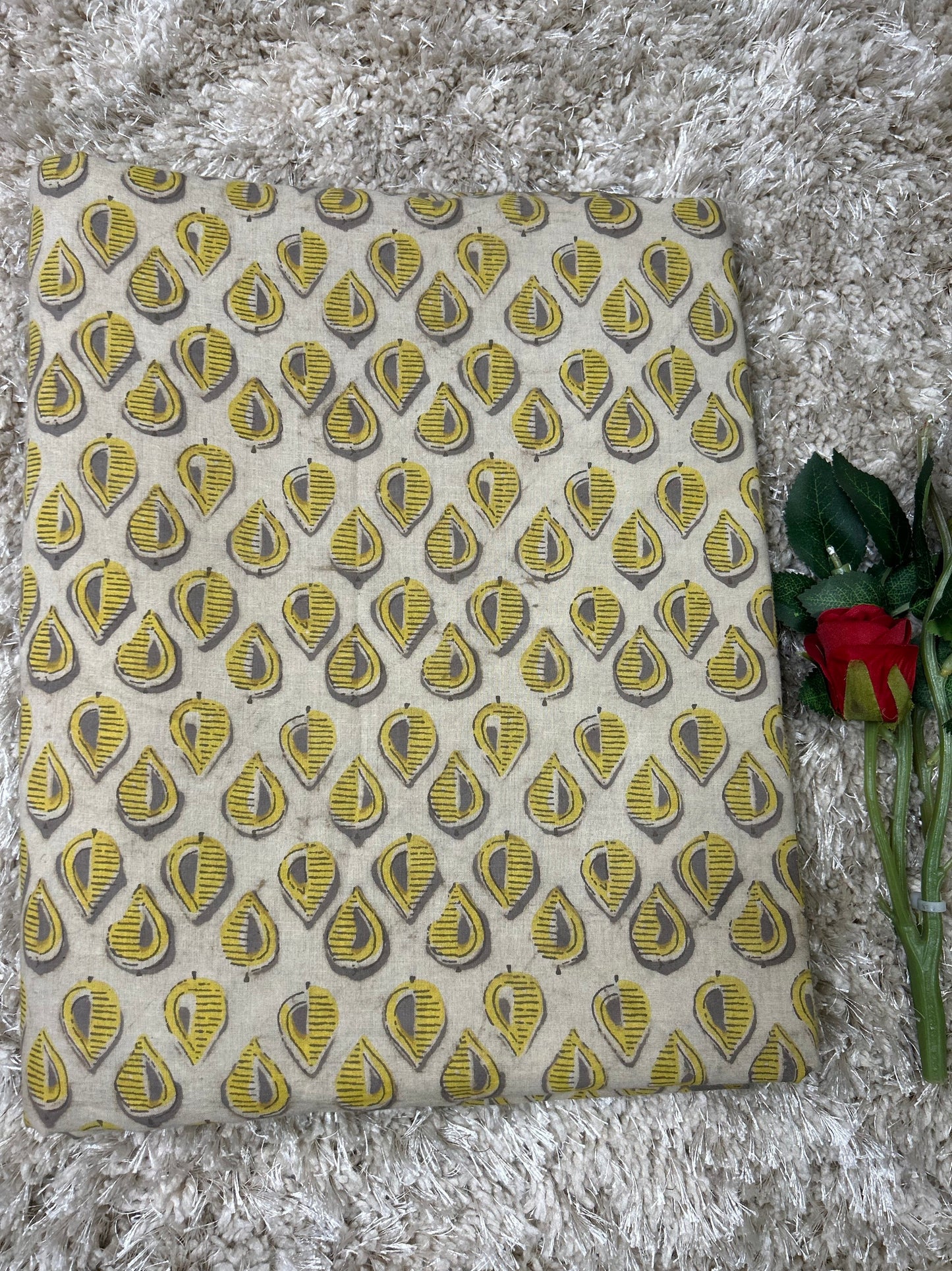 Vanaspti Handblock Printed Cotton Fabric