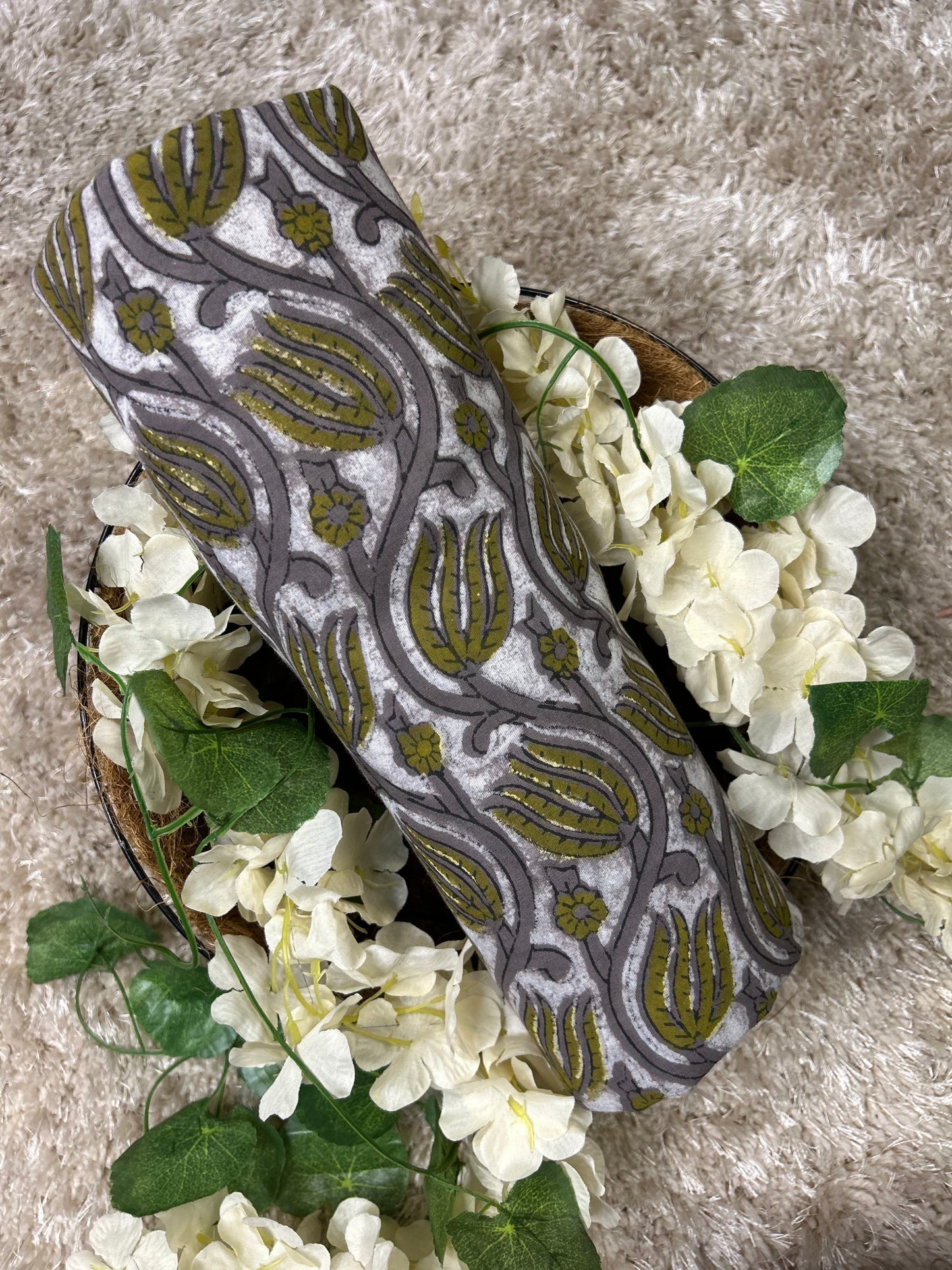 Vanaspti Handblock Printed Cotton Fabric