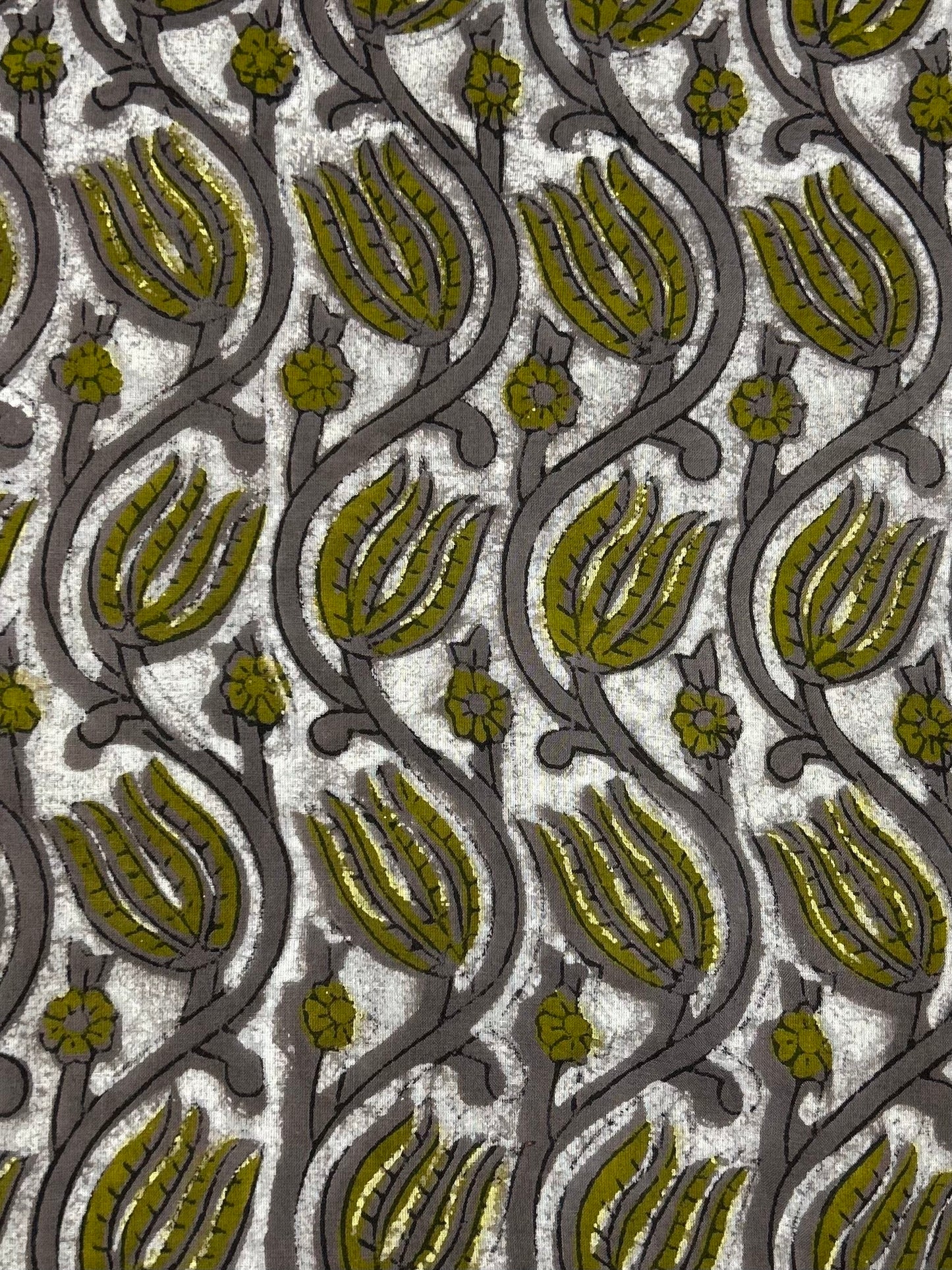 Vanaspti Handblock Printed Cotton Fabric