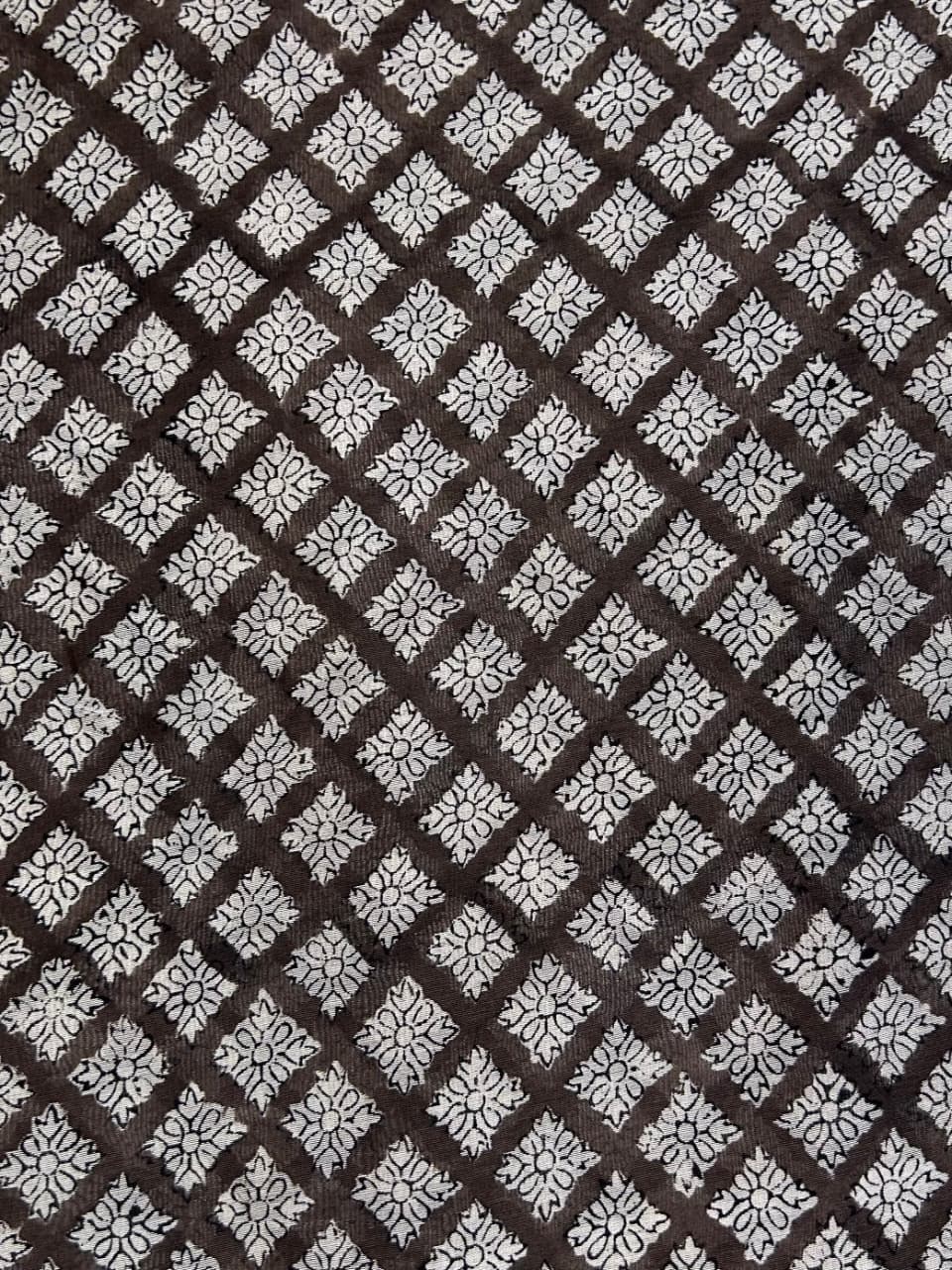 Saudagiri Print Chanderi Handblock Fabric