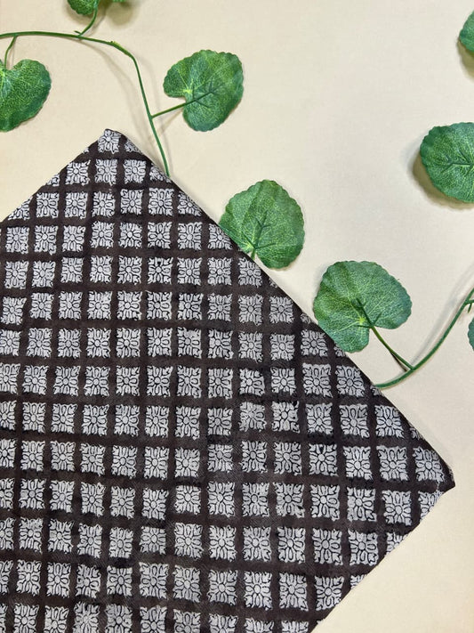 Saudagiri Print Chanderi Handblock Fabric