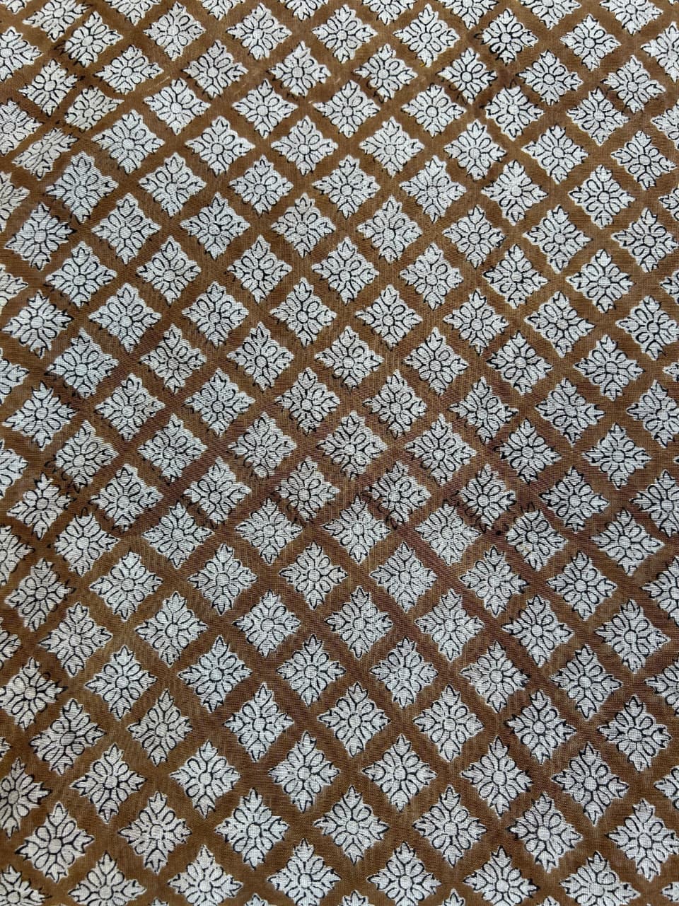 Saudagiri Print Chanderi Handblock Fabric