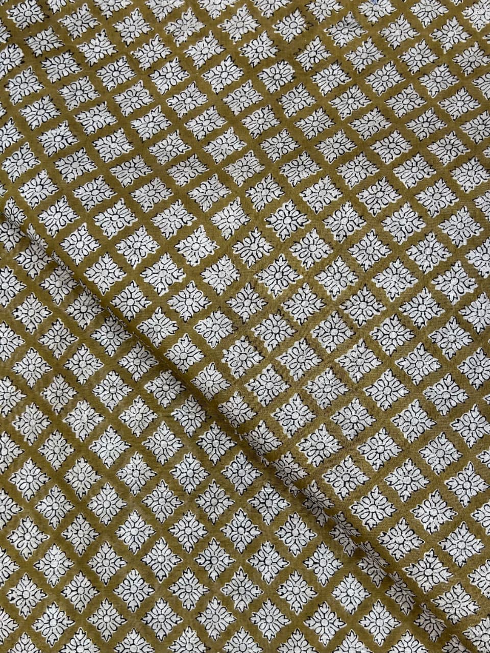 Saudagiri Print Chanderi Handblock Fabric