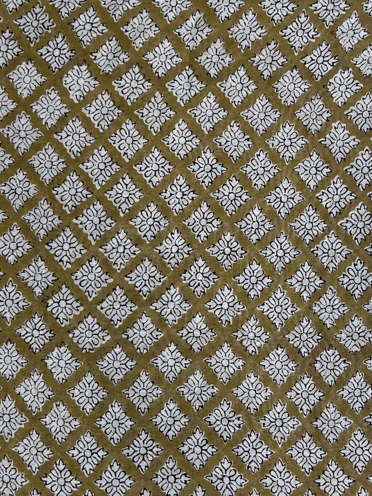 Saudagiri Print Chanderi Handblock Fabric
