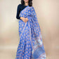 Anokhi Chanderi Handblock Printed Silk Saree