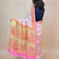Anokhi Chanderi Handblock Printed Silk Saree