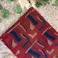 Crimson Red Super Ajrakh Handblock Printed Fabric | Crimson